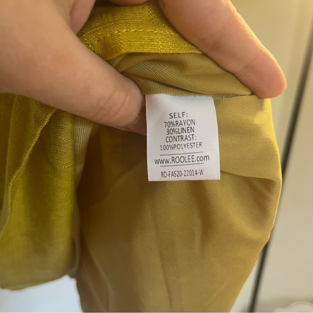 Mustard Embroidered Dress Roolee - Picture 4 of 4